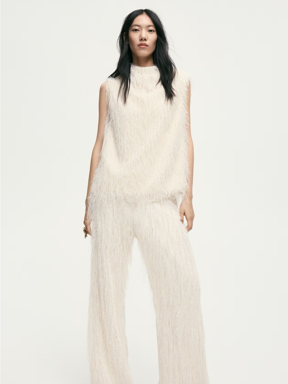 H&M Pants With Fringe 🤍🕊️